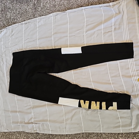 STUNNING VS PINK BONDED HIGH WAISTED LEGGINGS WITH MESH - Picture 8 of 11